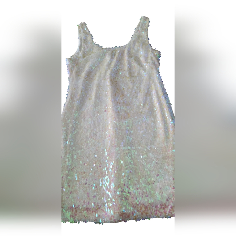 As U Wish Elegant Sequin Dress Large